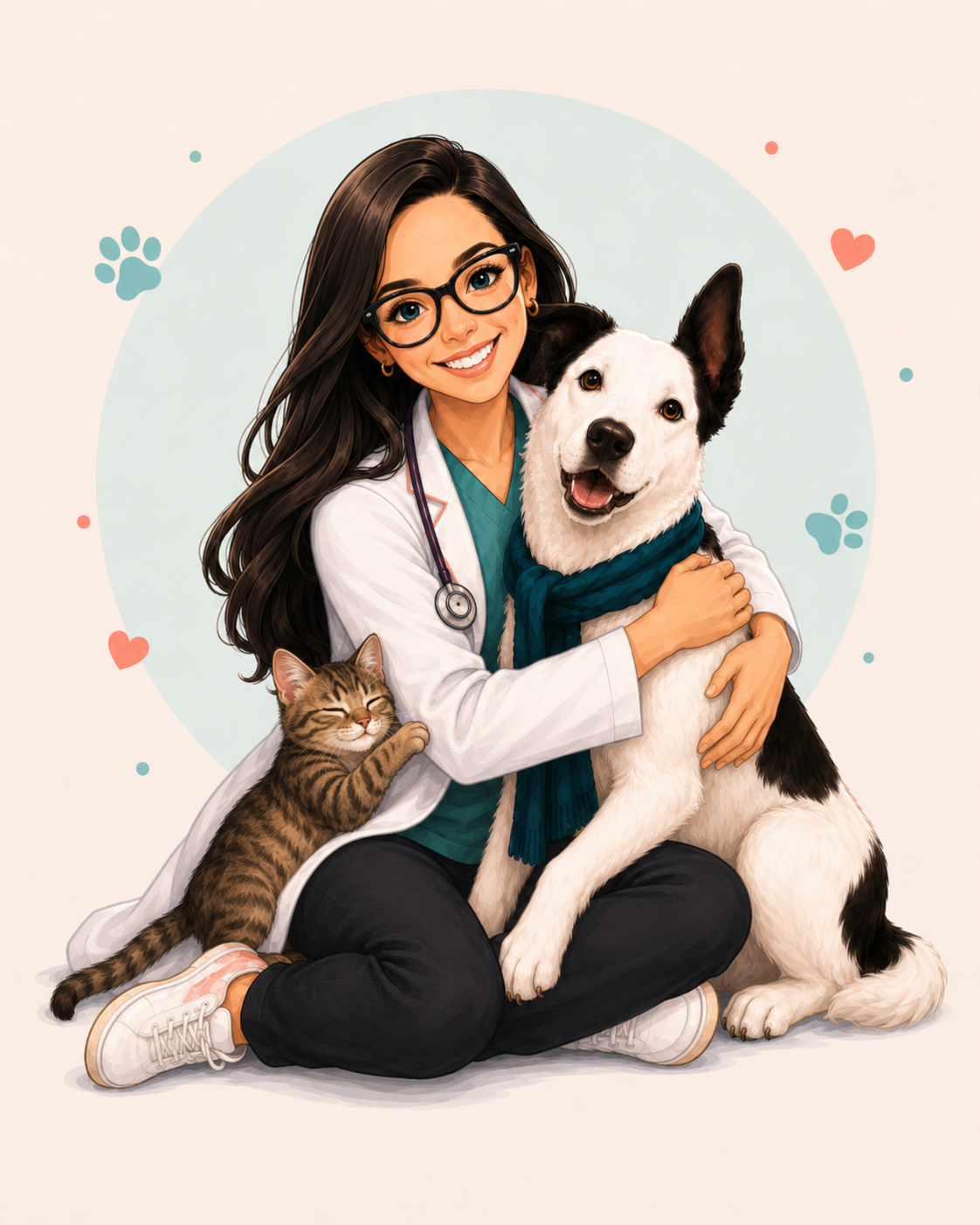 Cris com cachorro